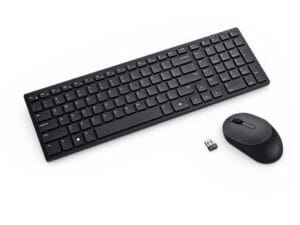 DELL KM555 tastatur Mus inkluderet Universel RF trådløs + Bluetooth QWERTY Nordisk Sort