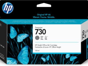 HP 730 130-ml Gray DesignJet Ink Cartridge blækpatron 1 stk Original Standard udbytte Grå