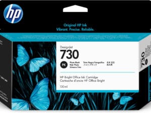 HP 730 130-ml Photo Black DesignJet Ink Cartridge blækpatron 1 stk Original Standard udbytte Foto sort