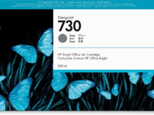 HP 730 300-ml Gray DesignJet Ink Cartridge blækpatron 1 stk Original Højt (XL) udbytte Grå