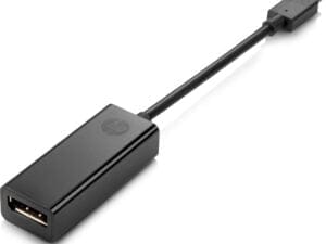 HP USB Type-C to DisplayPort Adapter USB grafisk adapter Sort