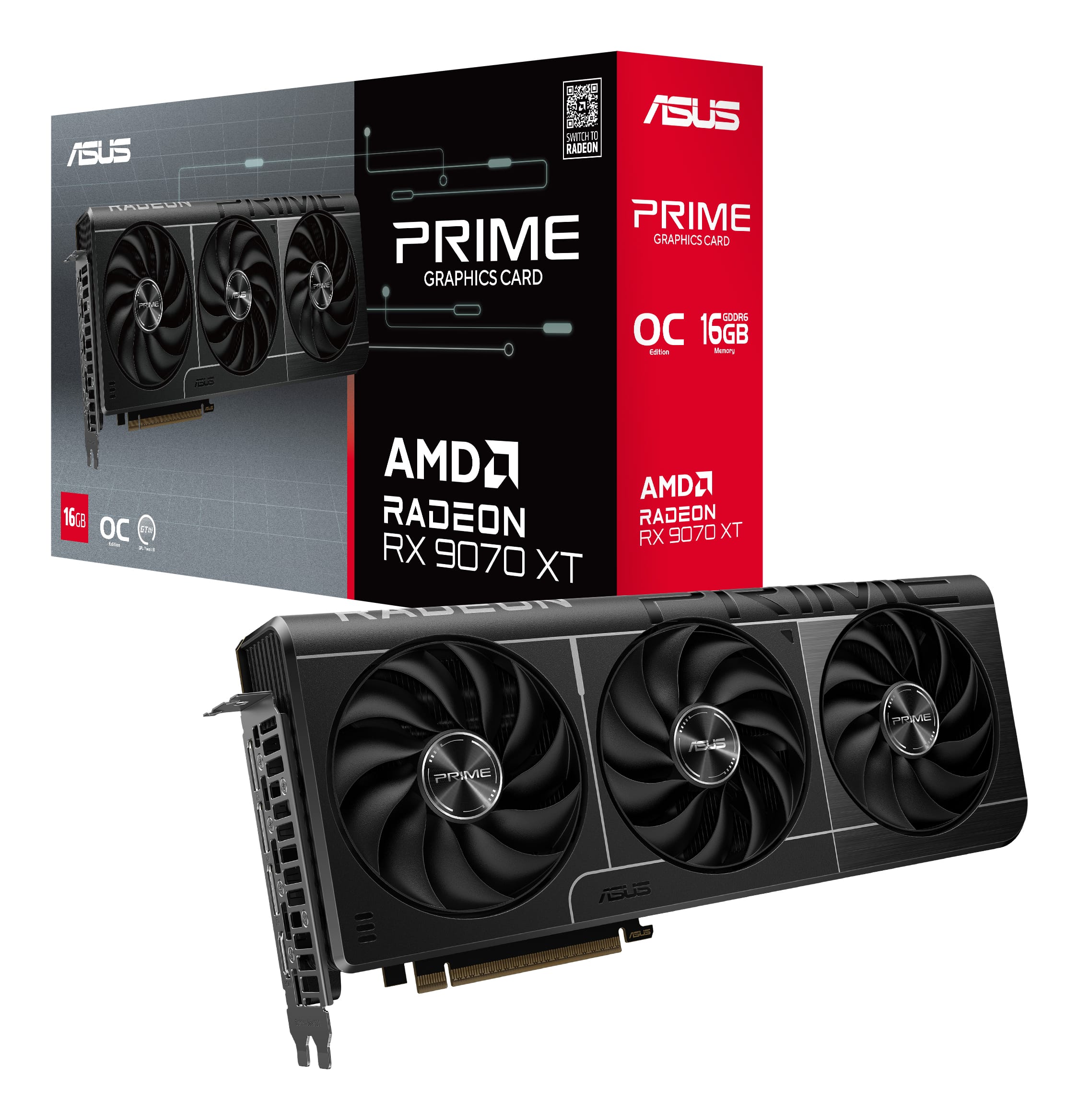 ASUS Prime -RX9070XT-O16G AMD Radeon RX 9070 XT 16 GB GDDR6 - Billede 13