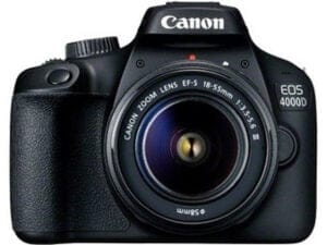 Canon EOS 4000D + EF-S 18-55mm III SLR kamerasæt 18 MP 5184 x 3456 pixel Sort