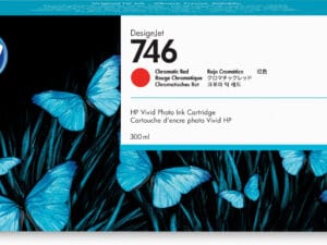 HP 746 300-ml Chromatic Red DesignJet Ink Cartridge blækpatron 1 stk Original Standard udbytte Kromatisk rød