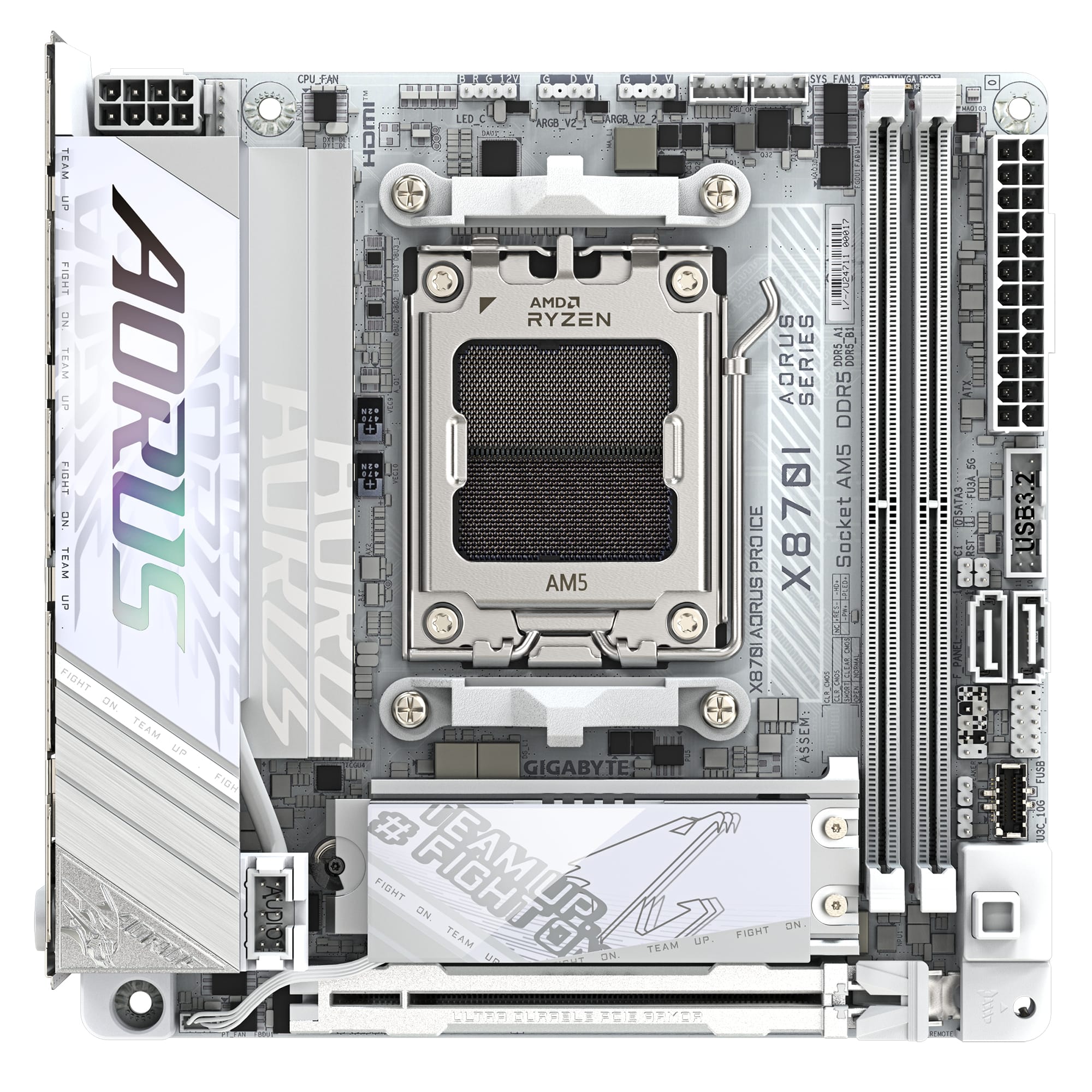 GIGABYTE X870I AORUS PRO ICE bundkort AMD X870 Sokkel AM5 Micro ITX - Billede 5