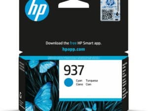 HP 937 Cyan Original Ink Cartridge blækpatron 1 stk Standard udbytte Blå