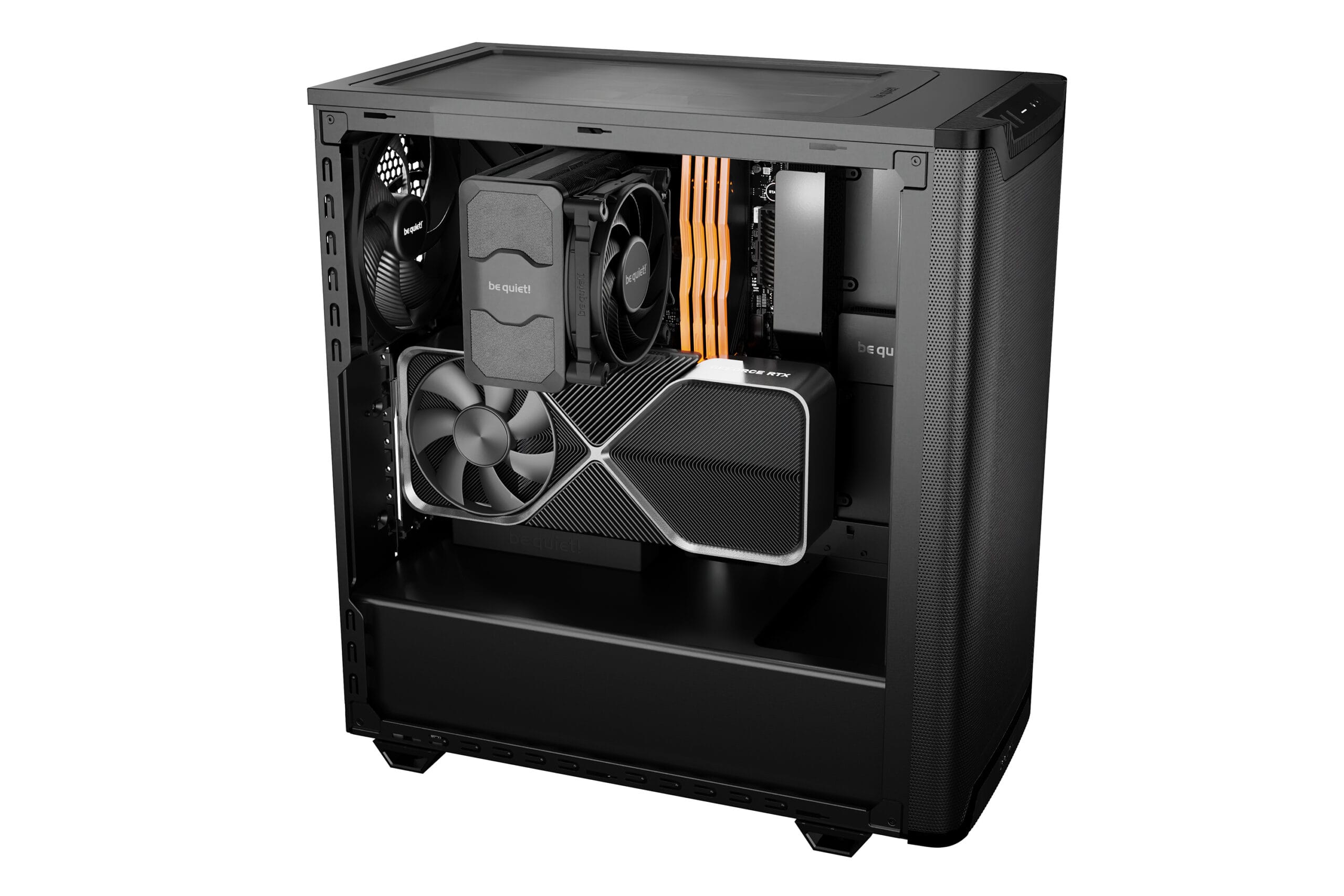 be quiet! PURE BASE 501 Airflow Window Black Midi Tower Sort - Billede 5