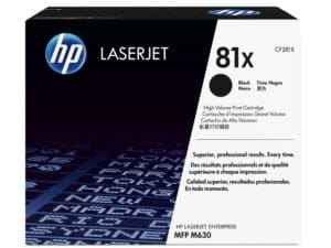 HP 81X High Yield Black Original LaserJet Toner Cartridge tonerpatron 1 stk