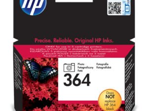 HP 364 Photo Original Ink Cartridge blækpatron 1 stk Standard udbytte Foto sort