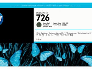 HP 726 300-ml Matte Black DesignJet Ink Cartridge blækpatron Original Standard udbytte