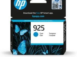 HP 925 Cyan Original Ink Cartridge blækpatron 1 stk Standard udbytte Blå