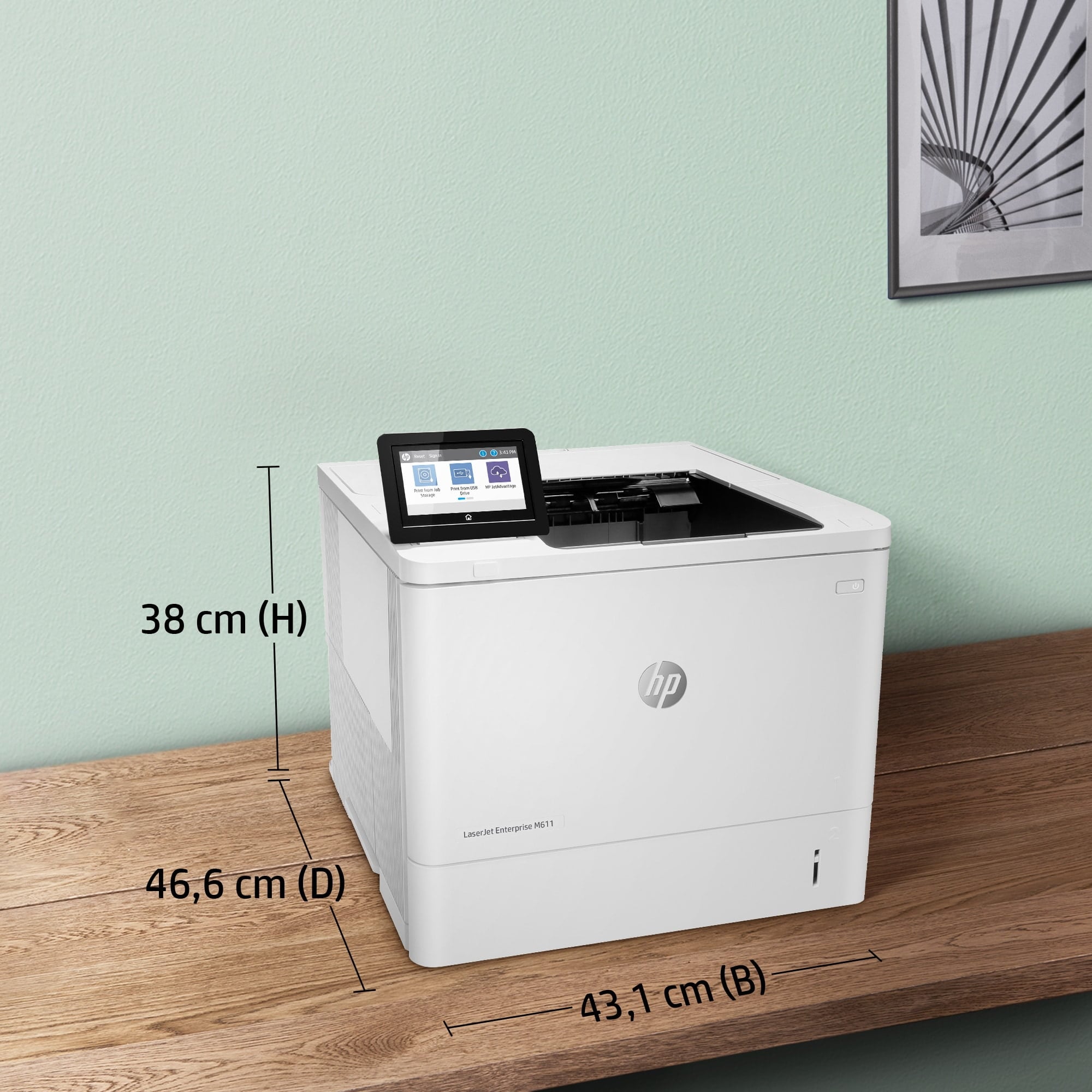 HP LaserJet Enterprise M611dn 1200 x 1200 dpi A4 - Billede 11