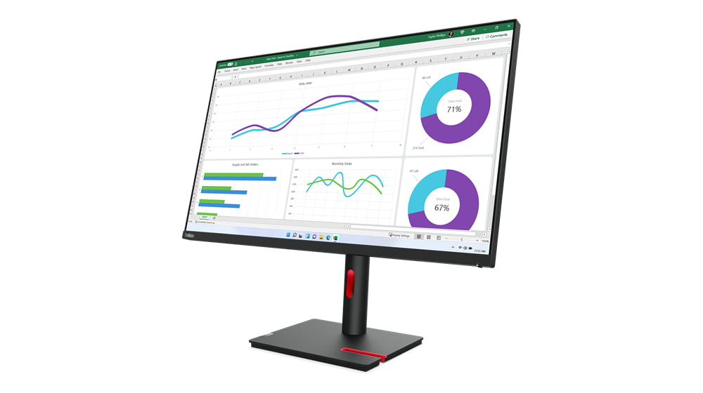 Lenovo ThinkVision T32h-30 LED display 80 cm (31.5") 2560 x 1440 pixel Quad HD Sort - Billede 2