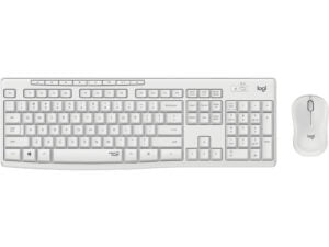 Logitech MK295 Silent Wireless Combo tastatur Mus inkluderet RF trådløst QWERTY Nordisk Hvid