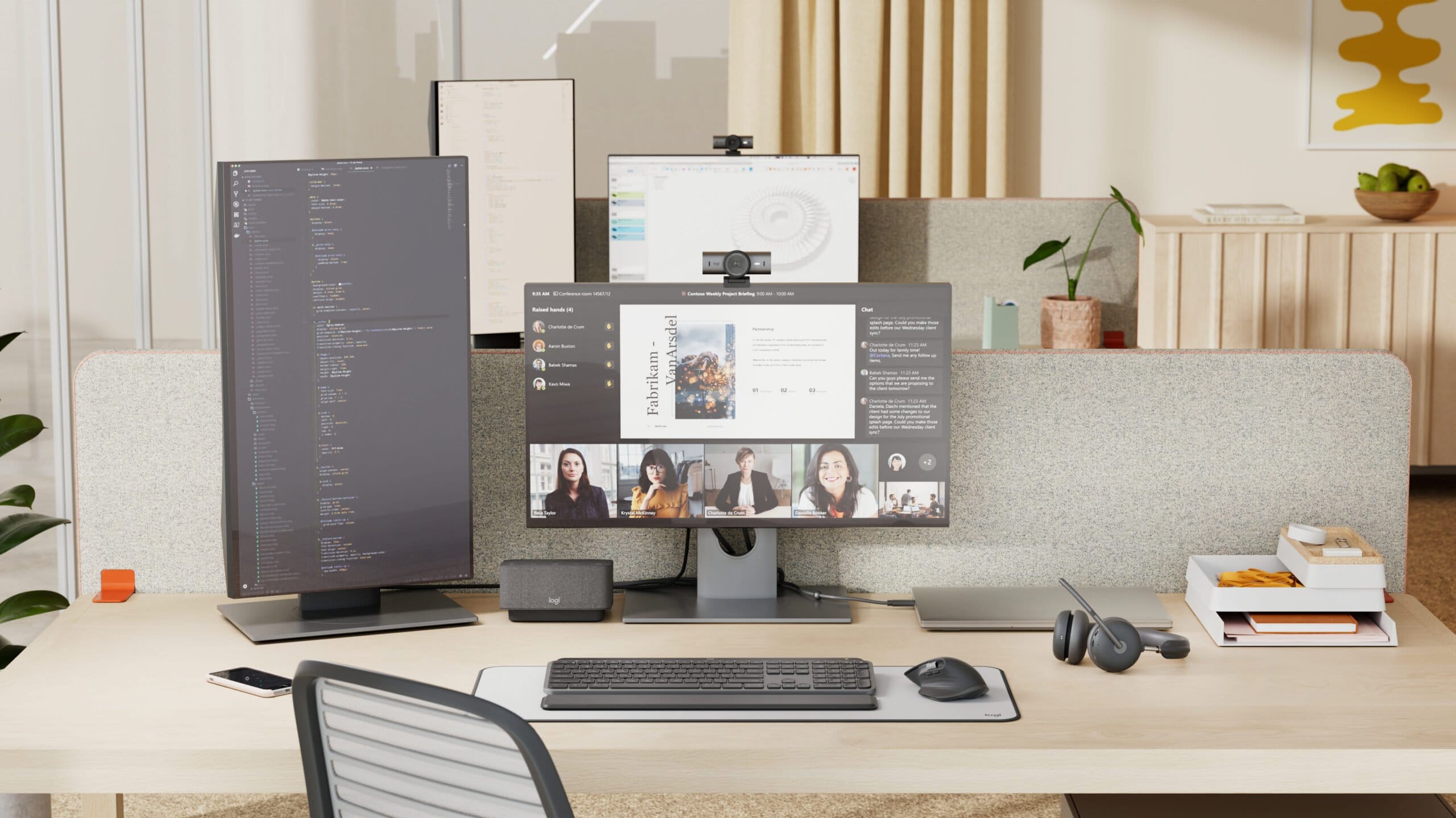 Logitech MX Brio 705 for Business webcam 8,5 MP 4096 x 2160 pixel USB 3.2 Gen 1 (3.1 Gen 1) Aluminium, Sort - Billede 5