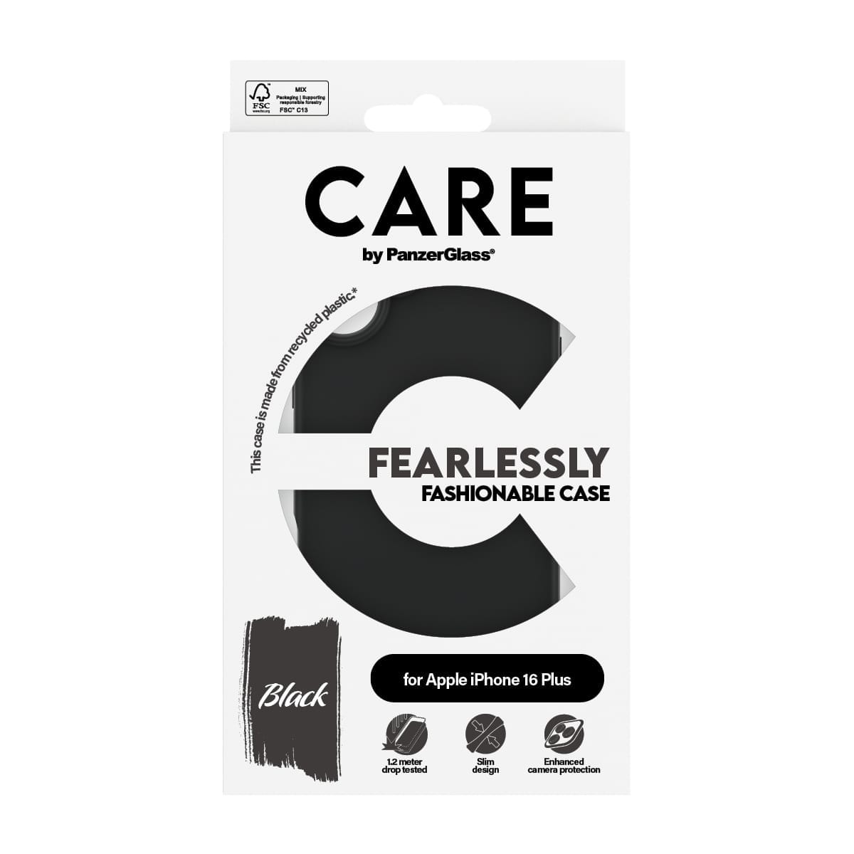 PanzerGlass CARE by PG BLK iPhone16 6.7 mobiltelefon etui Cover Transparent - Billede 3