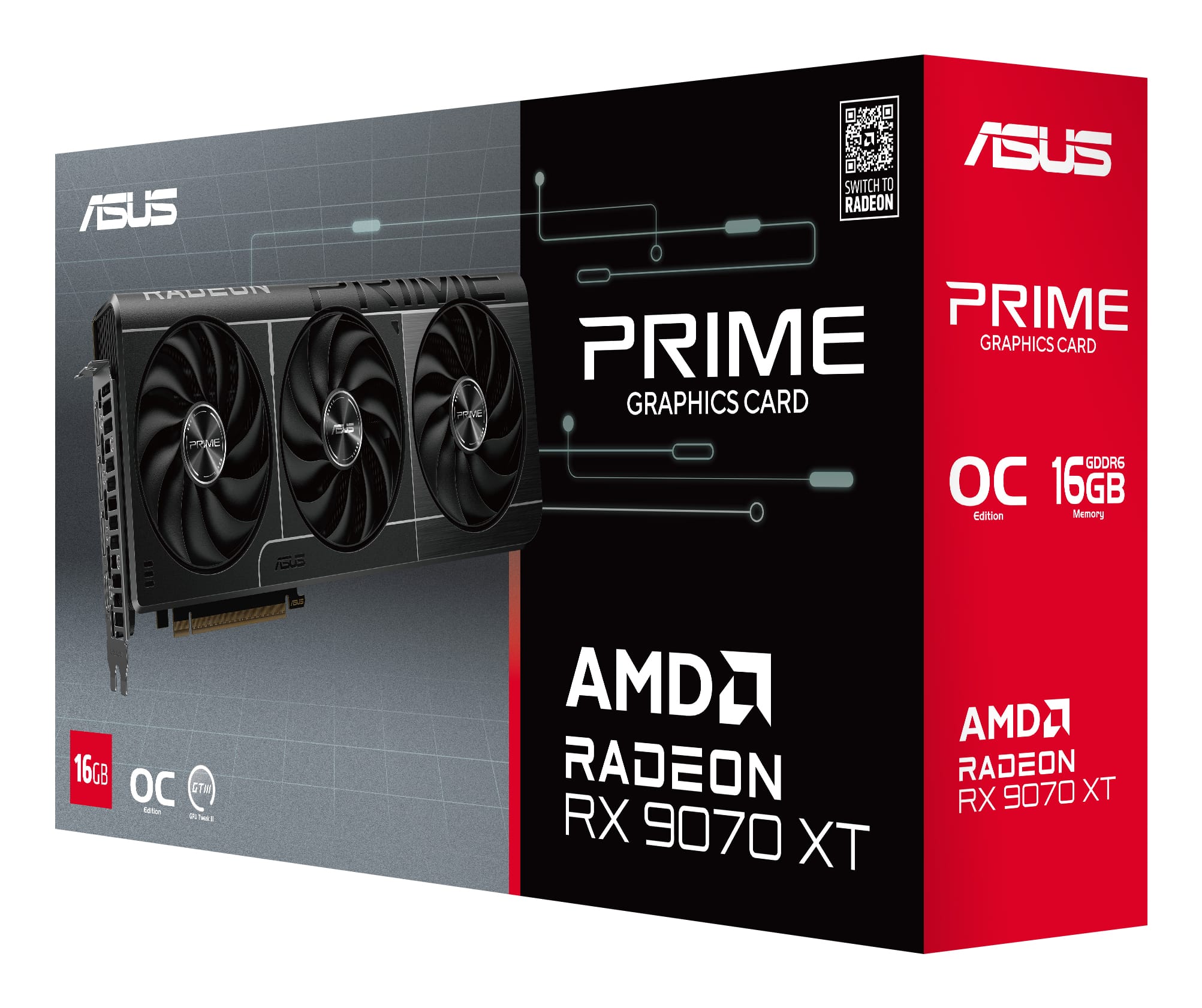 ASUS Prime -RX9070XT-O16G AMD Radeon RX 9070 XT 16 GB GDDR6 - Billede 12