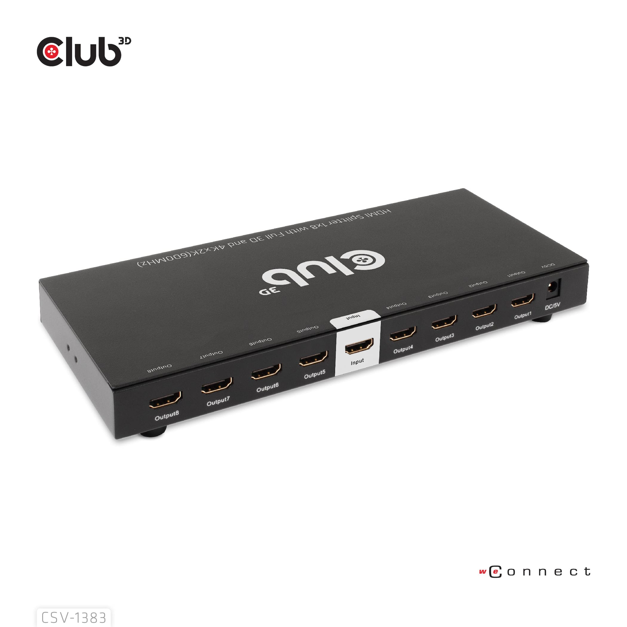 CLUB3D CSV-1383 video-splitter HDMI 8x HDMI