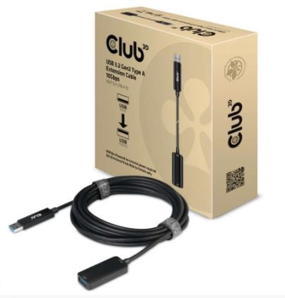 CLUB3D CAC-1411 USB-kabel 5 m USB 3.2 Gen 2 (3.1 Gen 2) USB A Sort - Billede 3