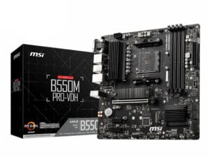 MSI B550M PRO-VDH bundkort AMD B550 Stik AM4 micro ATX