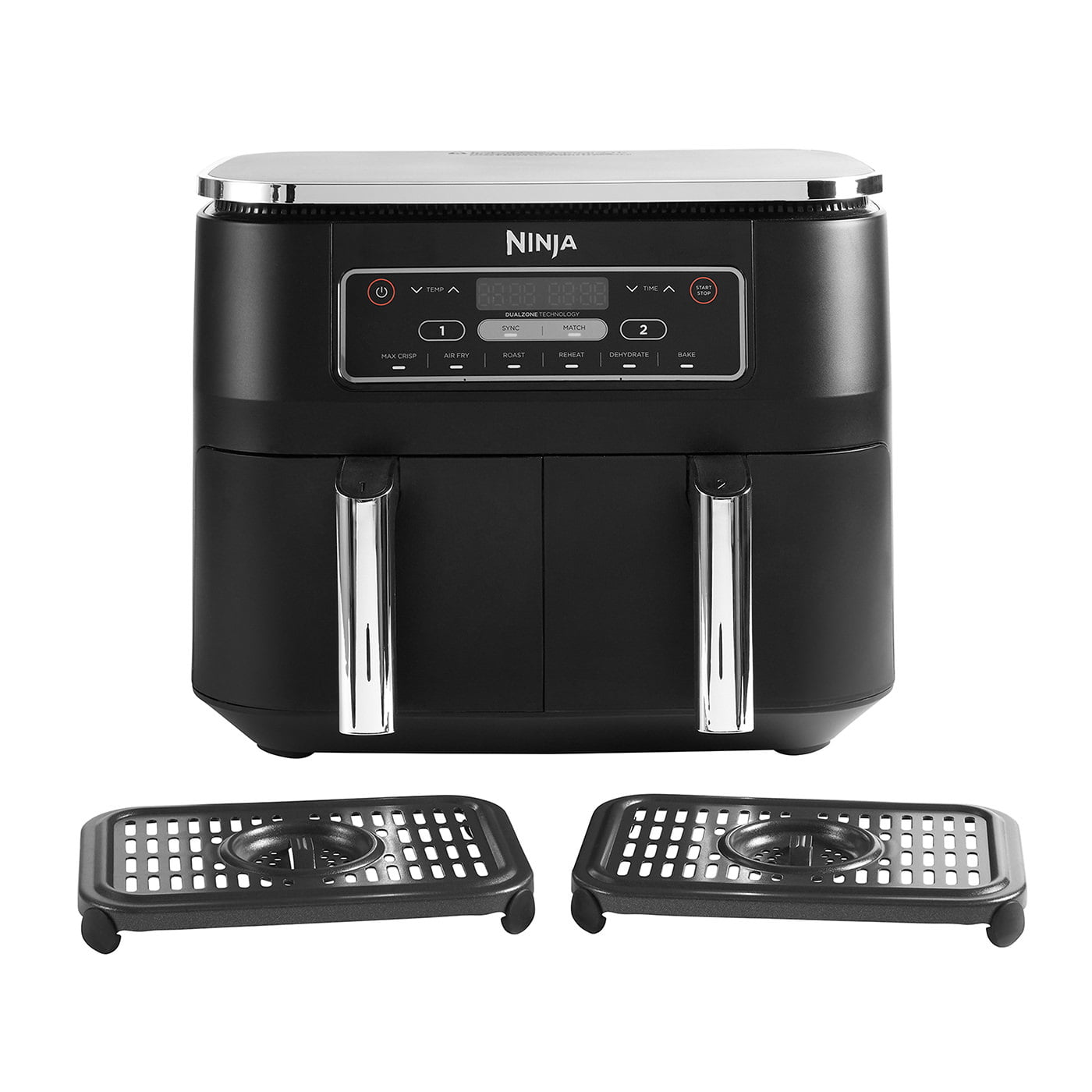 Ninja AF300 Dobbelt 7,6 L Enkeltstående 1690 W Varmluftsteger Sort - Billede 7