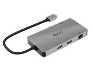 CLUB3D CSV-1593 interface hub USB 3.2 Gen 1 (3.1 Gen 1) Type-C 16200 Mbit/s Metallic