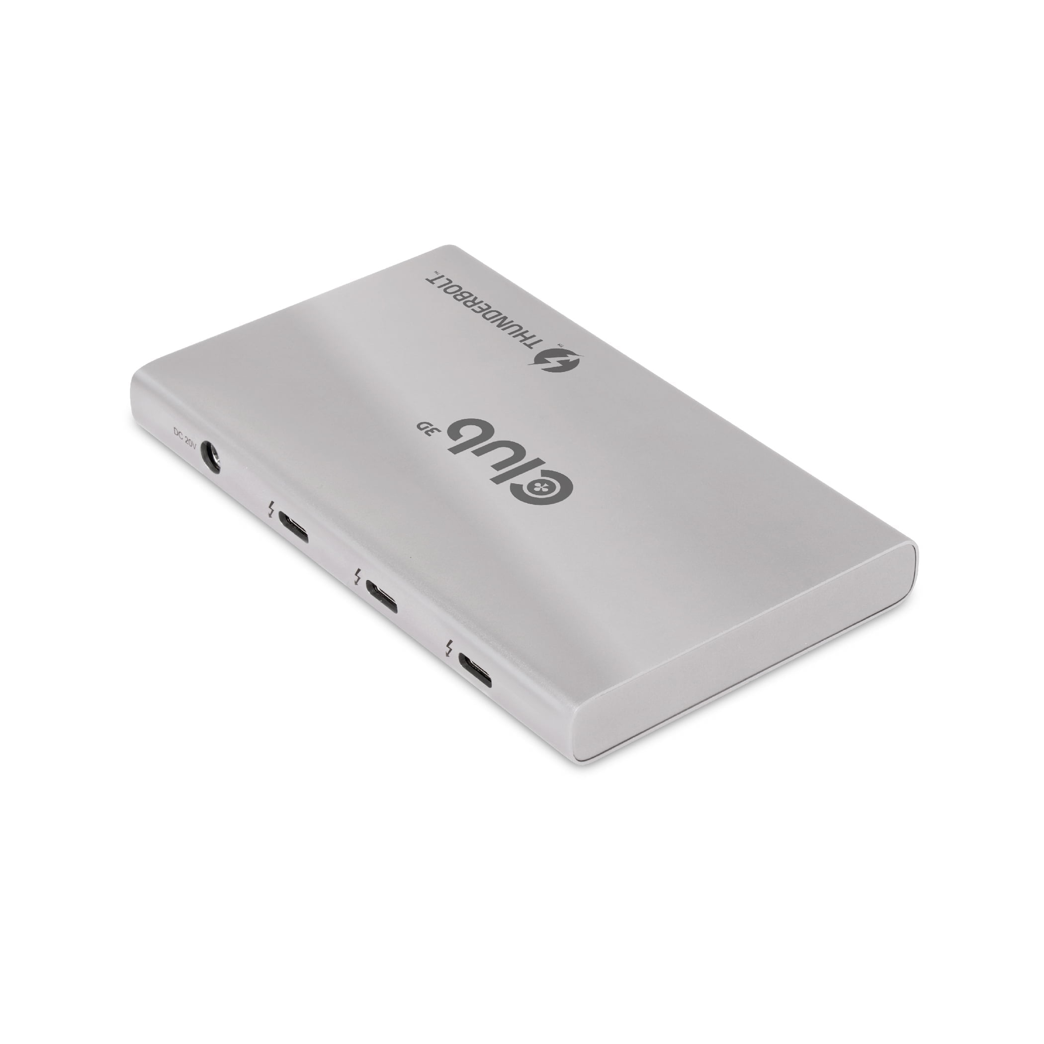 CLUB3D CSV-1580 dockingstation Docking Thunderbolt 4 Sølv - Billede 3