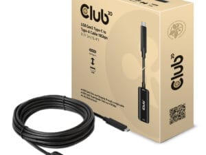 CLUB3D CAC-1536 USB-kabel 5 m USB 3.2 Gen 2 (3.1 Gen 2) USB C USB A Sort