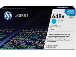 HP 648A Cyan Original LaserJet Toner Cartridge tonerpatron 1 stk Blå