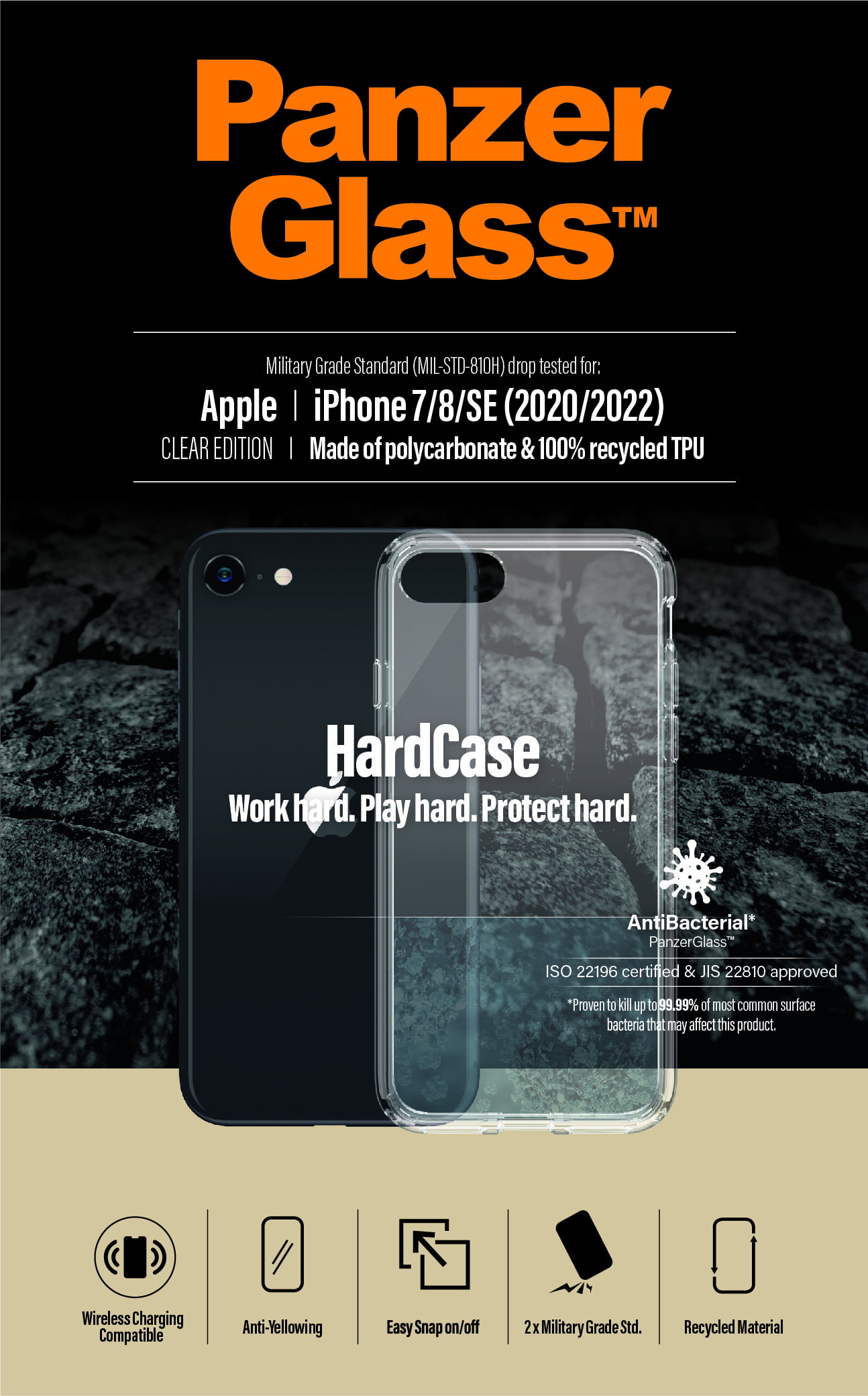 PanzerGlass 0377 mobiltelefon etui Cover Transparent - Billede 9