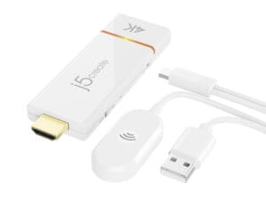 j5create JVAW76 AV-modtager Hvid