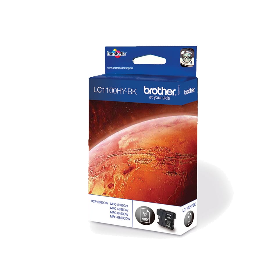 Brother LC1100HYBK blækpatron 1 stk Original Sort - Billede 2