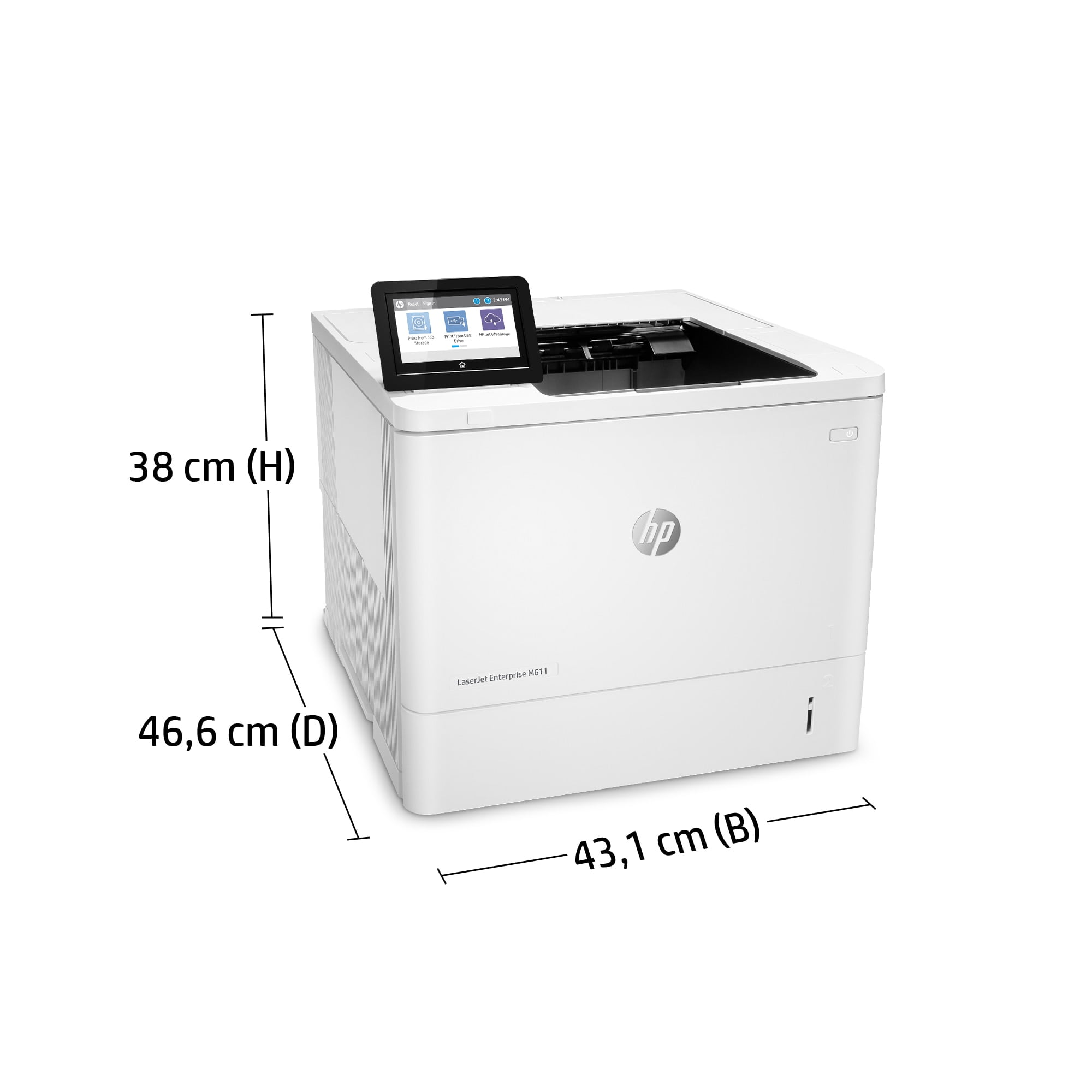 HP LaserJet Enterprise M611dn 1200 x 1200 dpi A4 - Billede 10