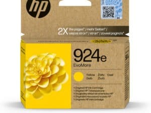 HP 924e EvoMore Yellow Original Ink Cartridge blækpatron 1 stk