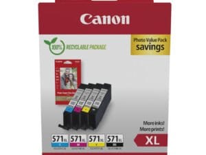 Canon 0332C006 blækpatron 4 stk Original Højt (XL) udbytte Sort, Blå, Magenta, Gul