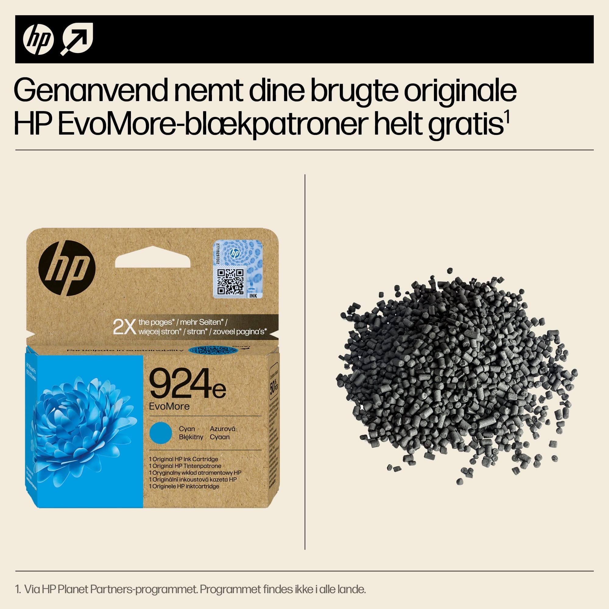 HP 924e EvoMore Cyan Original Ink Cartridge blækpatron 1 stk Blå - Billede 13