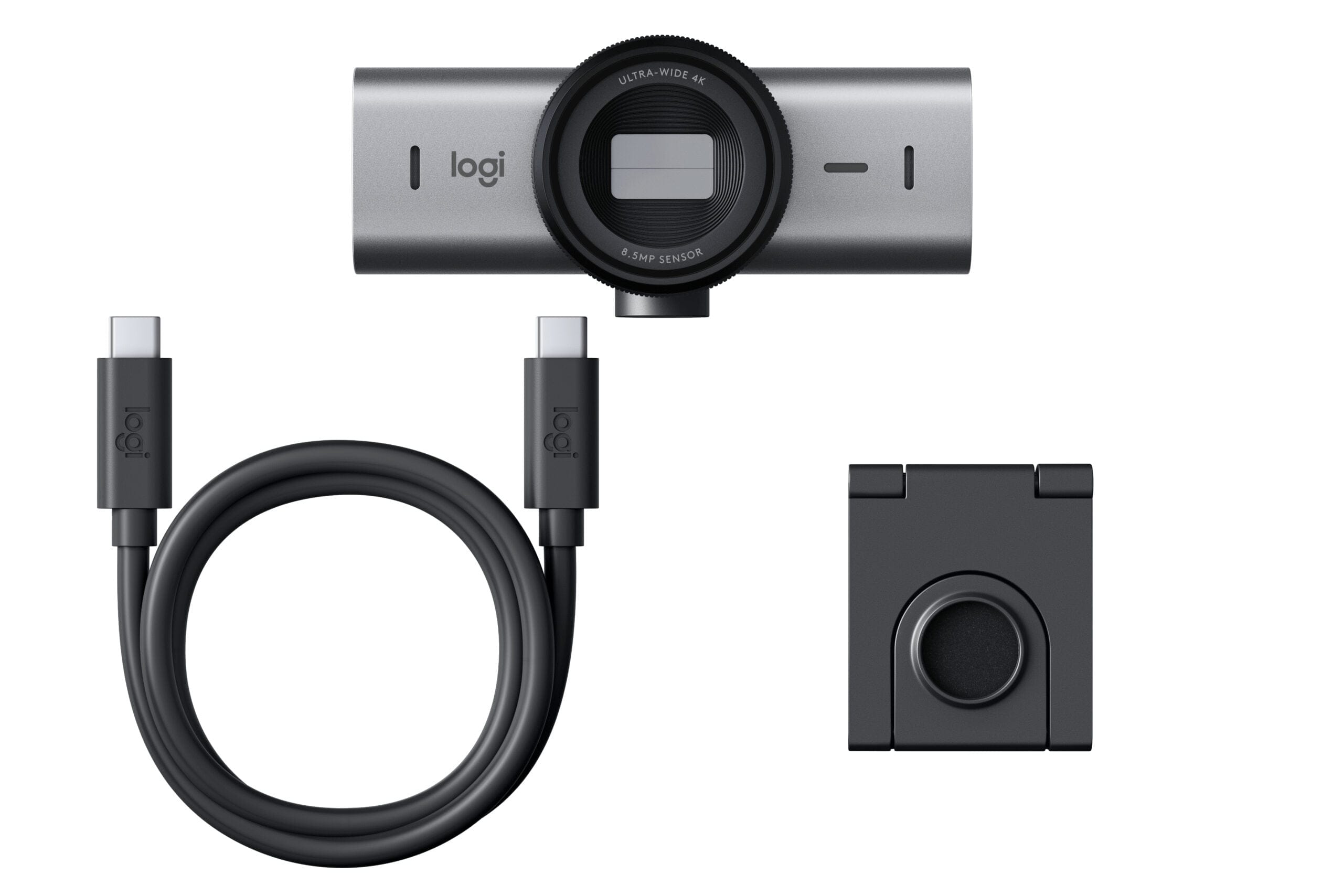 Logitech MX Brio 705 for Business webcam 8,5 MP 4096 x 2160 pixel USB 3.2 Gen 1 (3.1 Gen 1) Aluminium, Sort - Billede 2