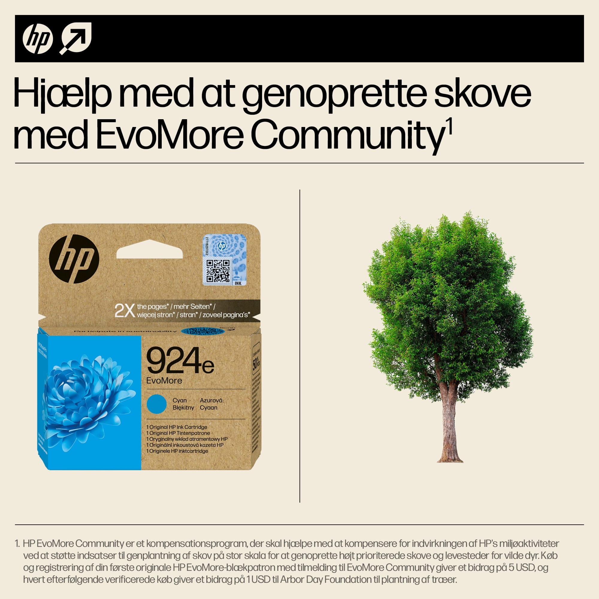 HP 924e EvoMore Cyan Original Ink Cartridge blækpatron 1 stk Blå - Billede 10
