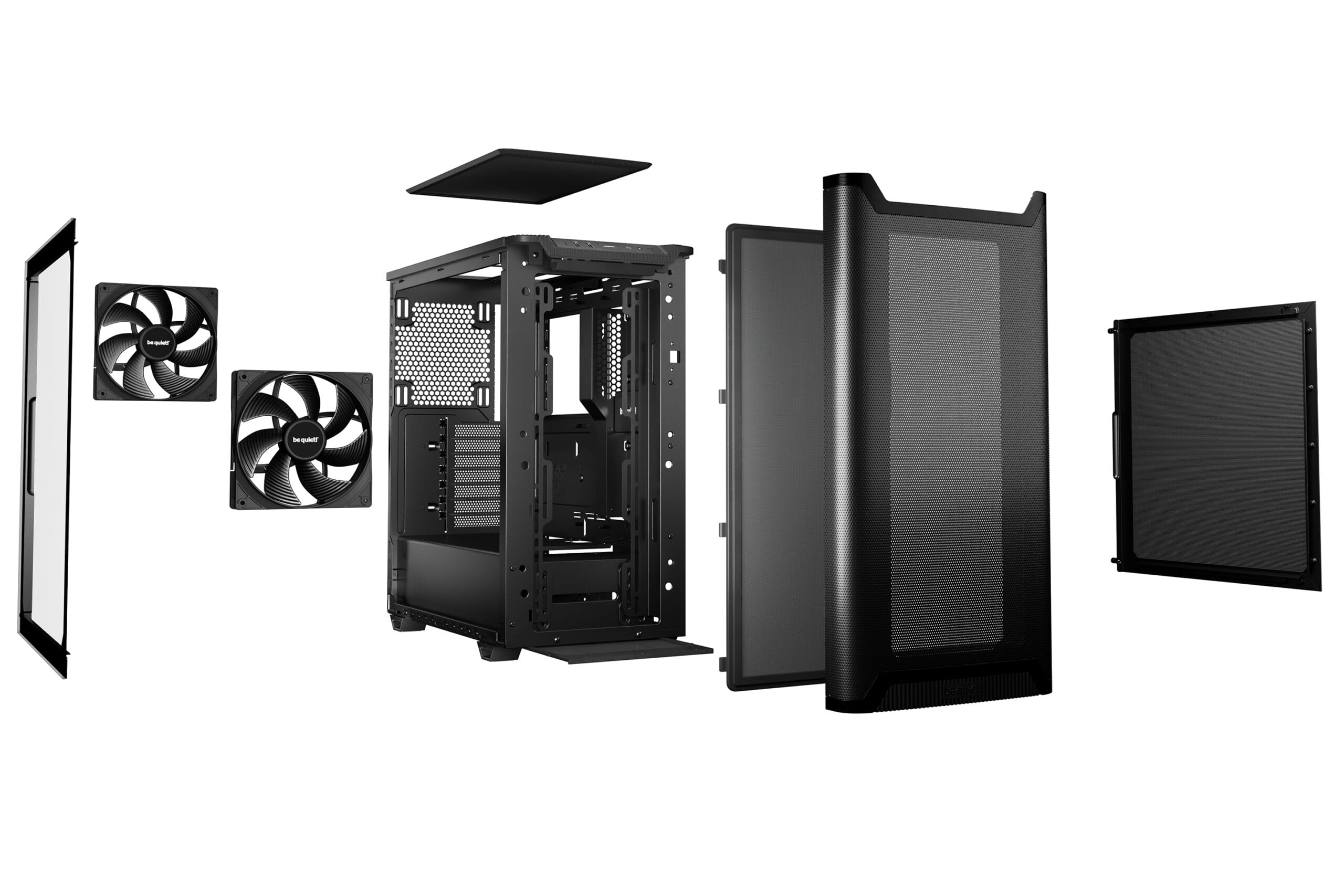 be quiet! PURE BASE 501 Airflow Window Black Midi Tower Sort - Billede 4