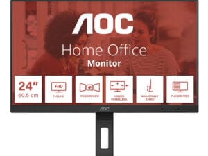 AOC E3 24E3QAF LED display 60,5 cm (23.8") 1920 x 1080 pixel Fuld HD LCD Sort