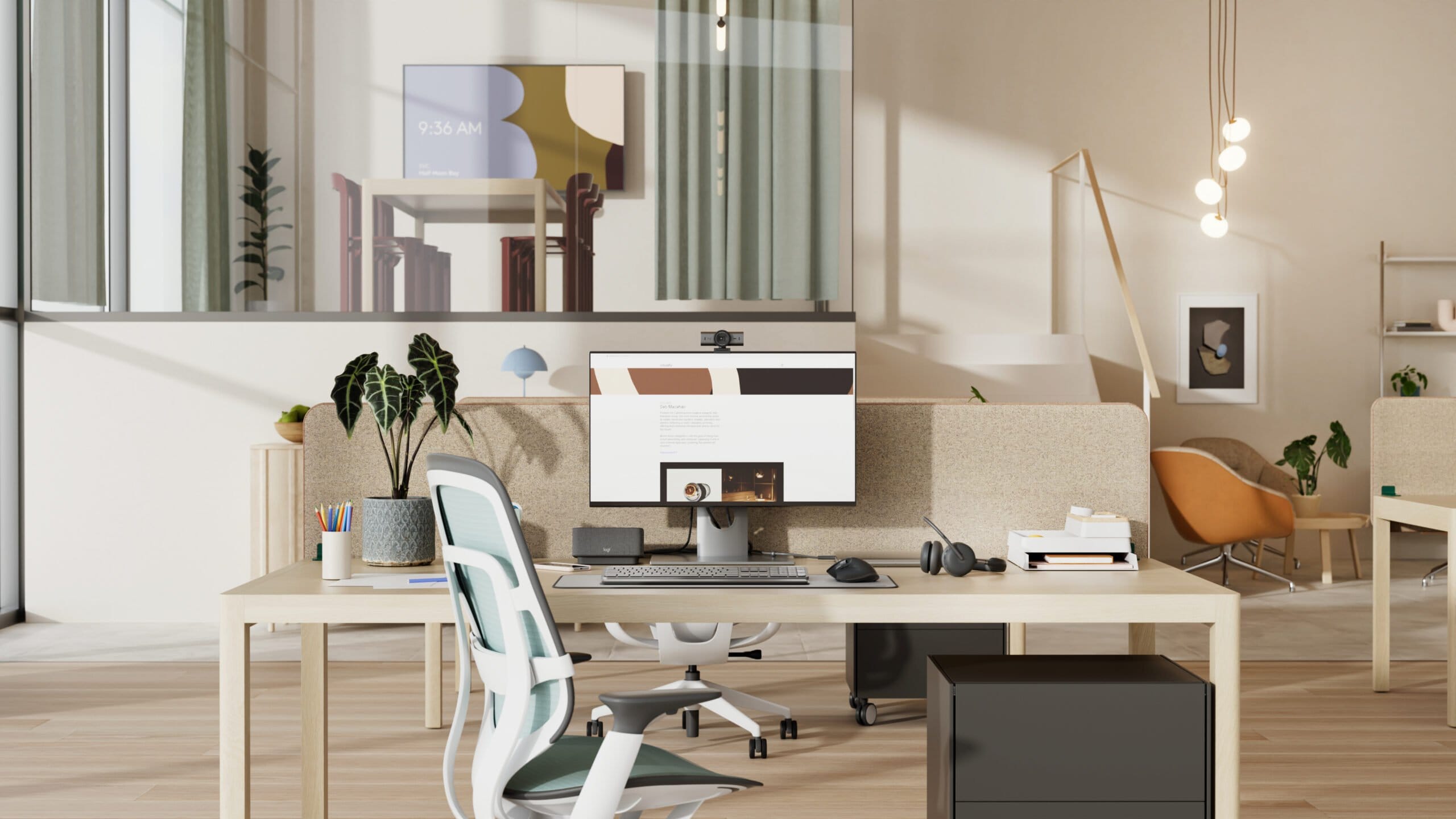 Logitech MX Brio 705 for Business webcam 8,5 MP 4096 x 2160 pixel USB 3.2 Gen 1 (3.1 Gen 1) Aluminium, Sort - Billede 4