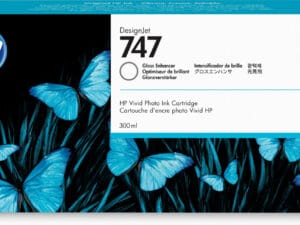 HP 747 300-ml Gloss Enhancer DesignJet Ink Cartridge blækpatron 1 stk Original Standard udbytte Glans forbedrer