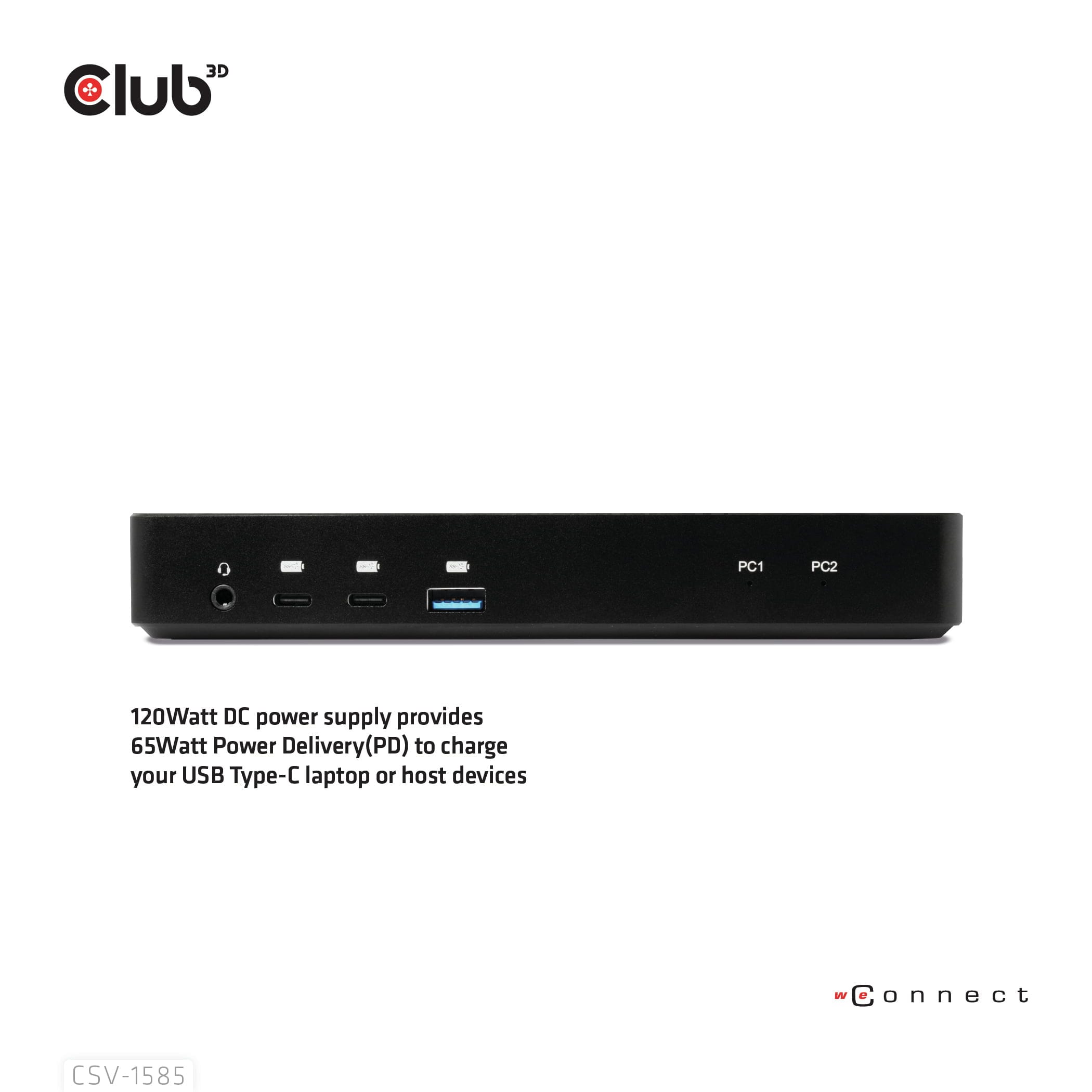 CLUB3D CSV-1585 KVM Switch Sort - Billede 5