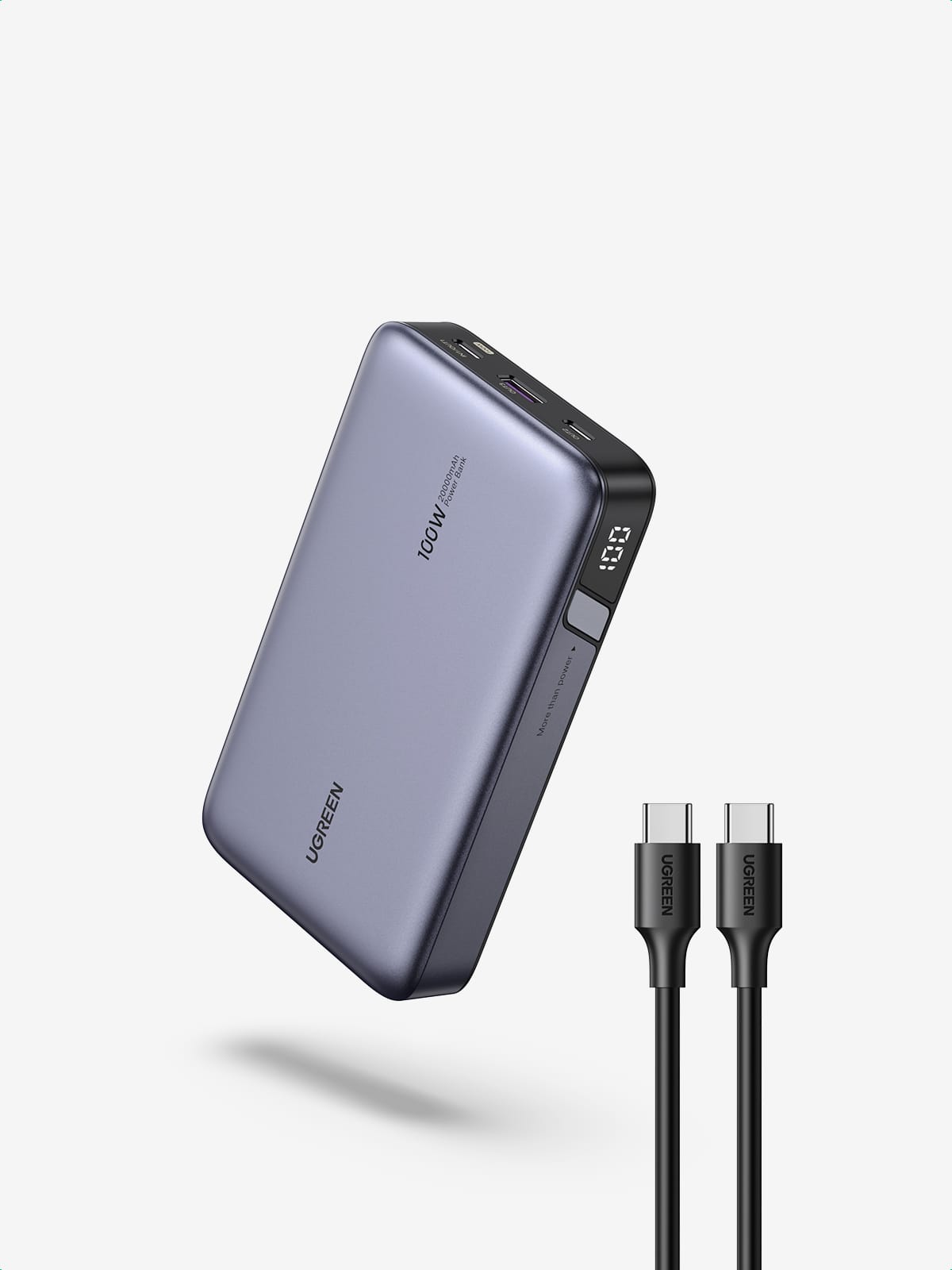 Ugreen 25188 powerbank 20000 mAh Grå - Billede 3