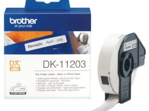 Brother DK-11203 etiketbånd Sort på hvid