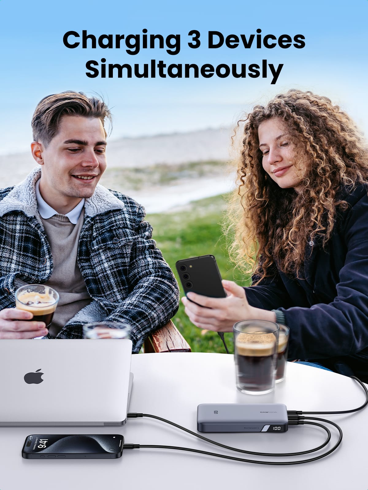 Ugreen 25188 powerbank 20000 mAh Grå - Billede 11