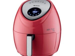 Ariete 4618 Enkelt 5,5 L Enkeltstående 1800 W Varmluftsteger Rød, Rustfrit stål