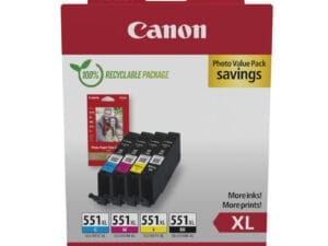 Canon 6443B008 blækpatron 4 stk Original Højt (XL) udbytte Sort, Blå, Magenta, Gul