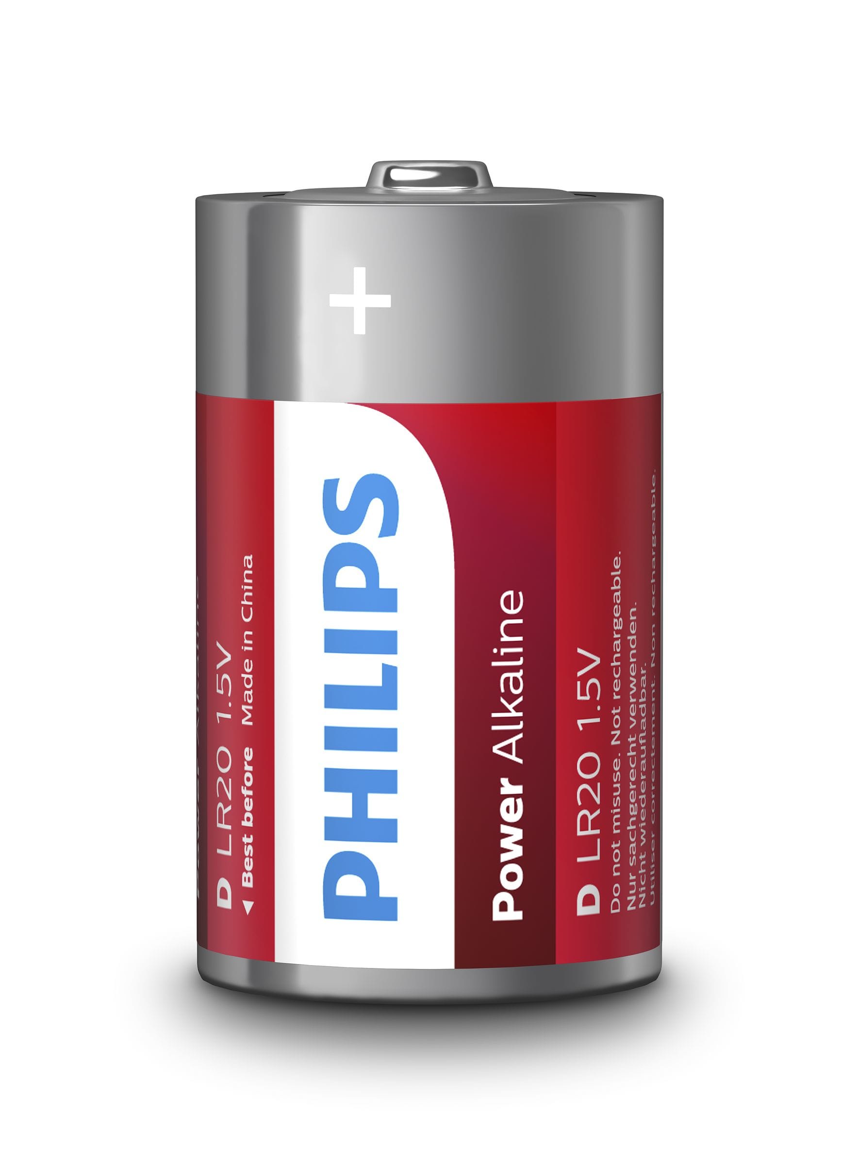Philips Power Alkaline LR20P2B/10 husholdningsbatteri Engangsbatteri D