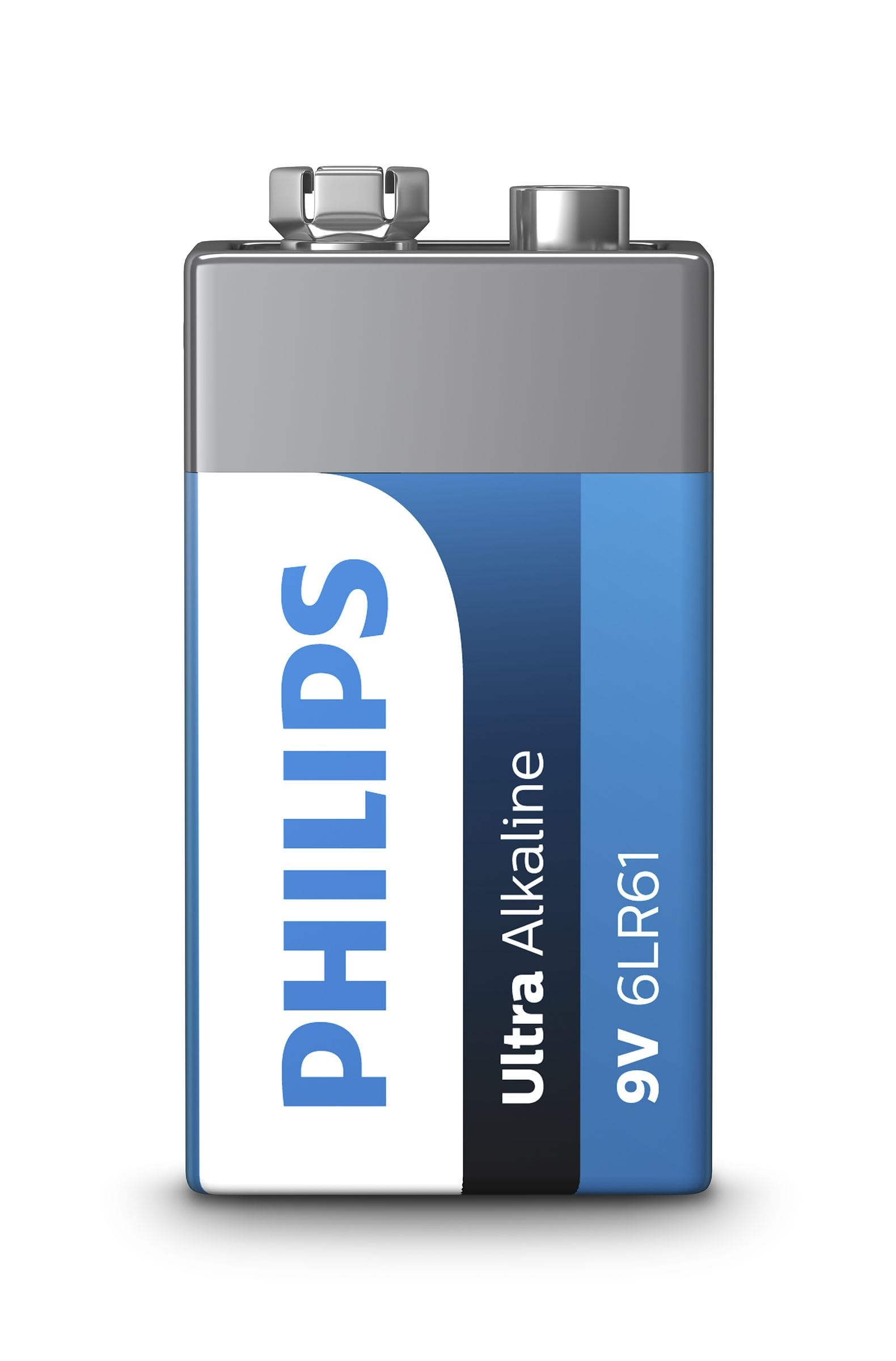 Philips Ultra Alkaline 6LR61E1B/10 husholdningsbatteri Engangsbatteri